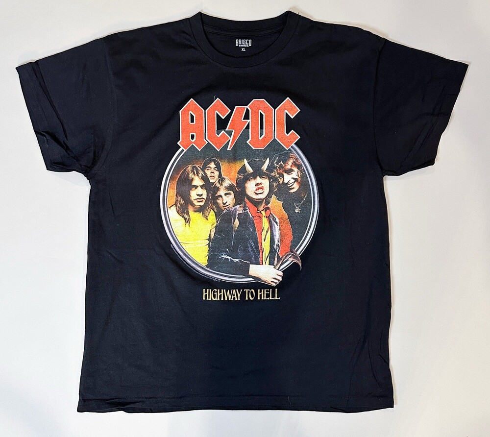 AC/DC Men's XL Licensed Highway To Hell Heavy Metal Rock Tee T-Shirt NWOT